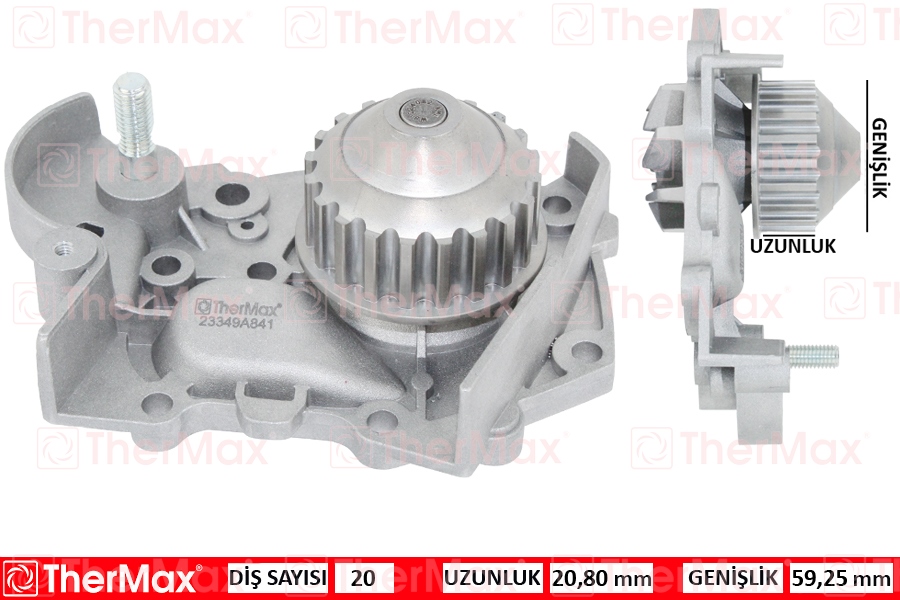 THERMAX T01.174 Devirdaim R19-Clio-Exp 1.4 Enj. E6j-E7j Pa412 T