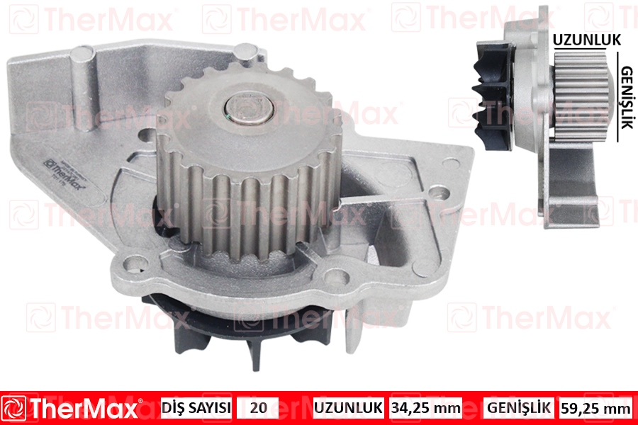 THERMAX T01.179 Devirdaim Partner-Berlingo-C5-307-Expert-Boxer-Jumpy-Jumper-Scudo-Ducato 2.0hdi (Dw10)