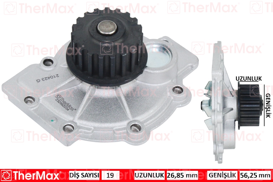 THERMAX T01.190 Devirdaim Lgn 140 Kasa 2.0 16v B56m N7q-S40 95-04 S60 01>S80 98-06 V40-V50-C30-C70-Xc70 Pa1019 T
