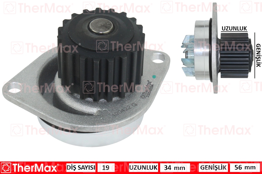 THERMAX T01.193 Devirdaim 106-206-307-C2-C3-C4-Saxo-Xsara-Berlingo-Partner 1.6 16v-Dfm Succe 1.6 16v 09-13 Tu5jp4 Pa683 T