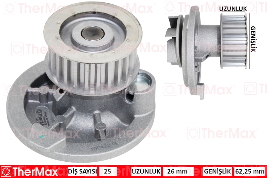 THERMAX T01.198 X Devirdaim Vectra B-A-Astra G-Astra H-Omega B-Zafira-Captiva-Lacetti 2.0 X20xev Pa572a T
