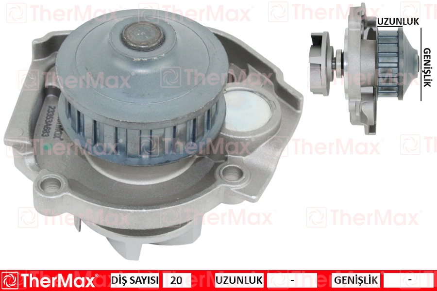 THERMAX T01.216 Devirdaim Uno 60-Palio 1.2 20 Diş Pa286a T 5973713