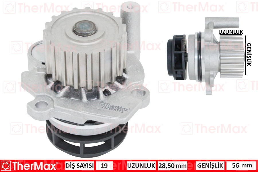 THERMAX T01.225 Devirdaim Golf Iv-Bora-Octavia-Leon-Cordoba-A3 98-04 1.9 Tdi Agr-Alh