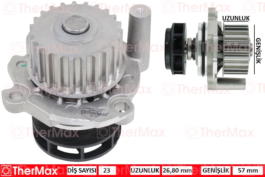 THERMAX T01.227 Devirdaim Golf Iv-Bora-Octavia-Toledo Ii-Leon-A3 1.8-20v Agn-Ajq-Bfn