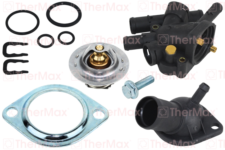 THERMAX T02.166 Termostat 89 C Komple Kangoo 97> Megane I 96> Clio Ii 98>05 Laguna 96> 1.9d F8q Sensör Delikli