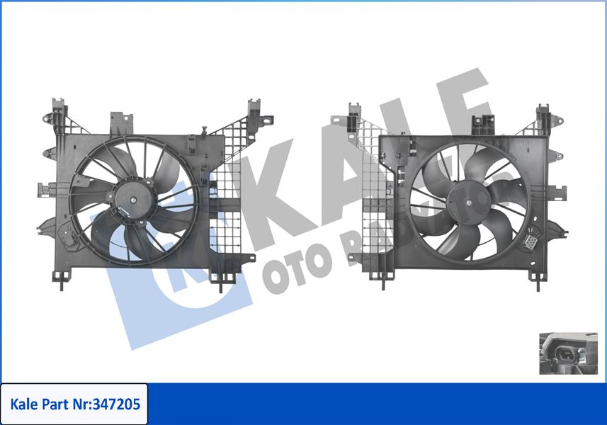 KALE 347205 Fan Motoru Logan-Duster