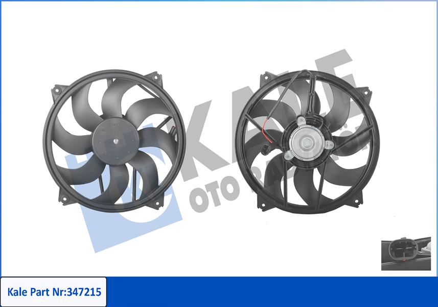 KALE 347215 Fan Motoru Partner-Berlingo-Jumpy-P307-P308-P3008-P5008-Rzc-C4 I-Ii-Ds4-Ds5 1.6 16v Hdi-Thp 2.0 Hdi