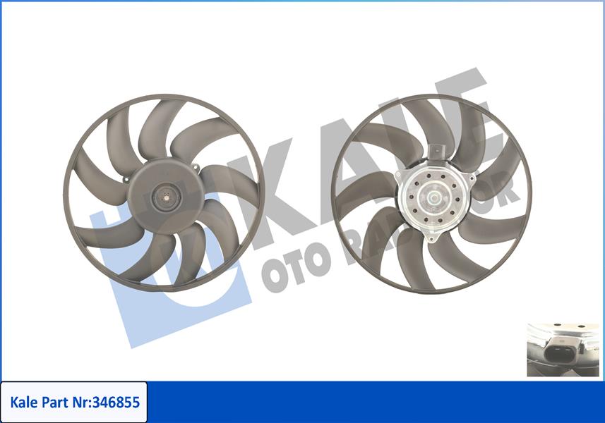 KALE 346855 Fan Motoru Sağ A4 08>A5 08>A6 11>Q5 09>Exeo 10> 2.0tdi-3.0tdi