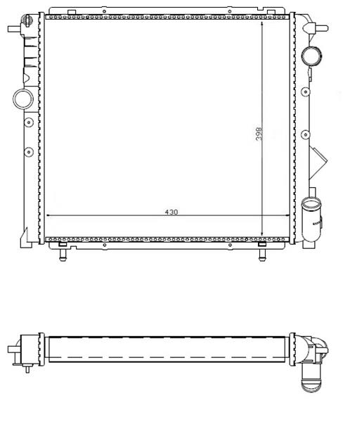 ORIS MRN201034 Radyatör R19 1.4 Gtd-1.6 Karbüratörlü