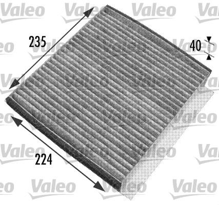 VALEO 698778 Polen Filtresi Mercedes Ml-Class W163 Karbonlu