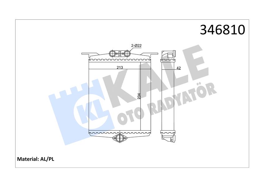 KAL 346810 Kalorifer Radyatörü  140
