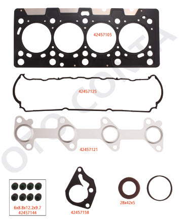 OTOCONTA 42457102 Motor Takim Conta Megane Ii 02> Clio Ii 98> Scenic Ii 03> Kangoo 01> Clio Symbol I 01>09 Micra Iii K12 03>10 1.5dci K9k Teflon Keçeli Subap Lastikli Skc Li