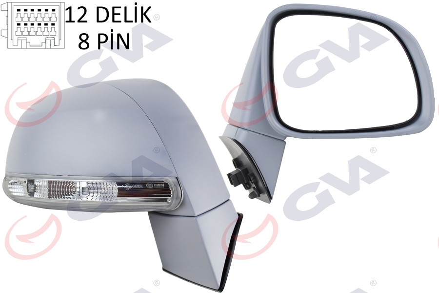 GVA 1099177 Diş Dikiz Aynasi Sağ Captiva 07> Elektrikli Isitmali Katlanir Sinyalli Astarli Asferik