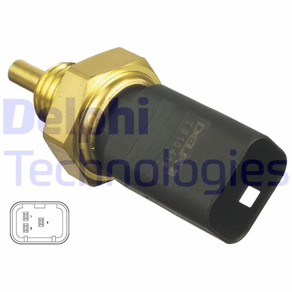 DELPHI TS10416 Hararet Müşürü 3 Fişli Renault Clio Ii 98>05 Laguna 01> Megane 02>08 Kangoo 01> Logan 06> 1.2 1.4 1.5dci 1.6 2.0