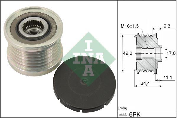 INA 535007510 Alternator Rulmani Bmw E81 E87 E82 E88 E46 E90 E91 E92 E93 E60 E83 E84 E85