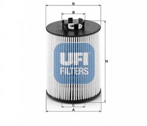 UFI 2608100 Yakit Filtresi Volvo Ec Serie
