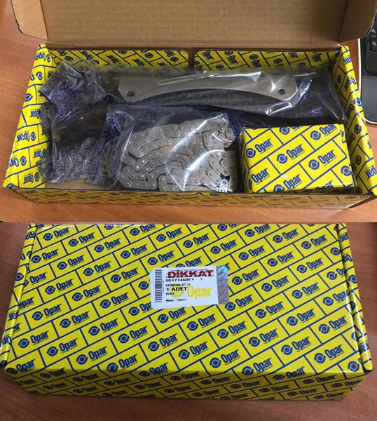 OP 55177460EY Eksantrik Zincir Seti Albea-Doblo-Egea-Punto-500-Astra H Corsa D-Astra J 1.3 Jtd 1.3 Cdti E4 E5 E6 Gergi Kiti