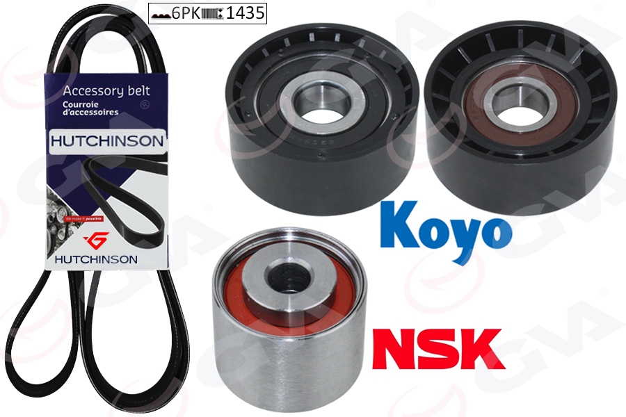 GVA 59A4516 Alternatör Gergi Kiti Kütüksüz Partner-Berlingo-Scudo-Jumpy-306 1.9d 99>Dw8b Kli Siz K016pk1438