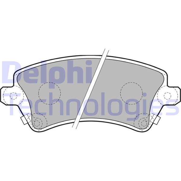 DELPHI LP1737 Ön Fren Balata Toyota Corolla 1.4l 1.6l 4zz-Fe 3zz-Fe Zze120 Zze121 Vvti 02-06 / 1.4l 1ndtv Nde120 04-06