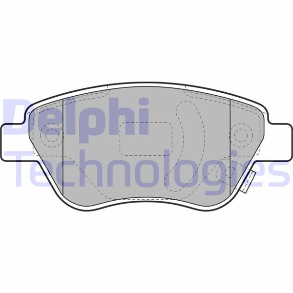 DELPHI LP1989 Ön Balata Corsa D Küçük Tip 1.0-1.2-1.3 Cdti-1.4 06> Adam 14> Doblo 03> Panda 04>