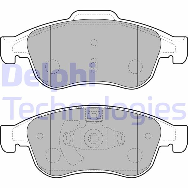 DELPHI LP2152 Ön Fren Balatasi Megane Iii 09> Scenic Iii 09>Fluence 10>Duster 10> Lodgy 12> Captur I 13>1.5 Dci 1.6 16v