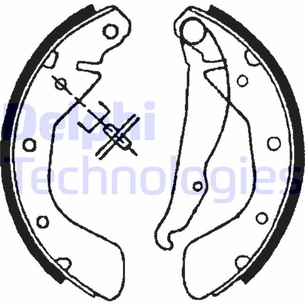 DELPHI LS1621 Arka Pabuç Balata Corsa B 3.93-9.00 Corsa C 00-12.09 Tigra 1.4 1.6 94-00 Astra F 92-9.98