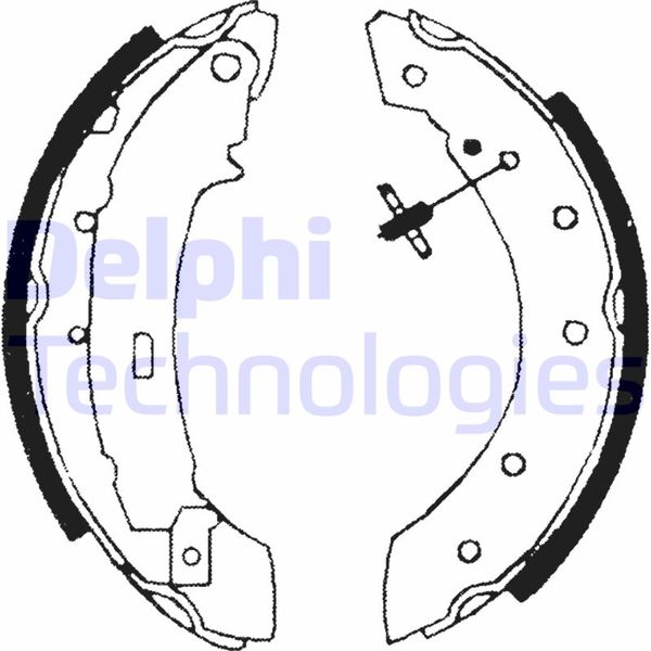 DELPHI LS1717 Arka Fren Balatasi Pabuç Peugeot P106 96>04 P206 98>12 P306 93>02 Citroen Saxo 96>04 Xsara 97>05 Z X 92>98 Renault Clio Ii-Symbol-Thalia-Lgn-Twng-Logan 04>Sandero 08>