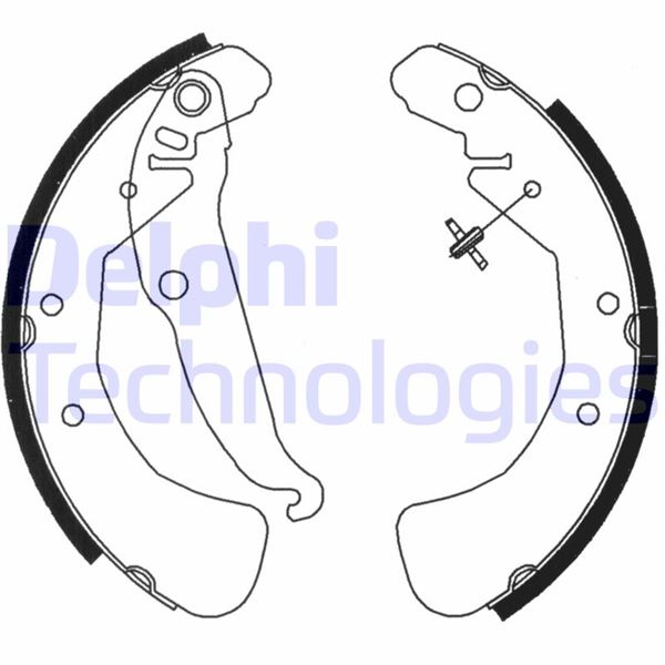 DELPHI LS1829 Arka Fren Papuç Balatasi Astra G 98-05 Astra H 04> Combo C 01>