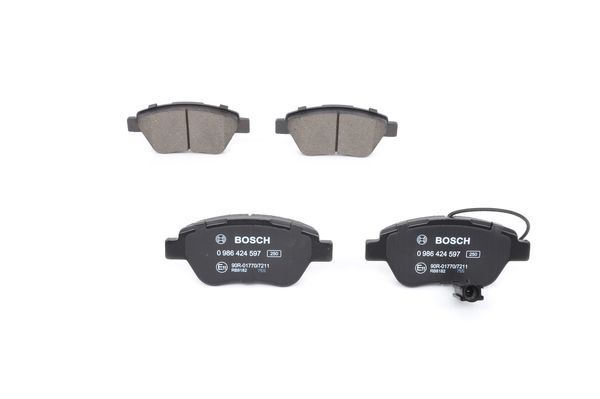 BOSCH 0986424597 Disk Balata Citroen; Fiat; Peugeot Bipper 1.3 Hdi; Bravo 1.4; Bravo 1.4 16v; Bravo 1.4 16v Lpg; Brav