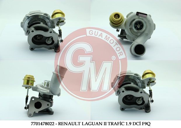 GUA 40416 Turbo Şarj Renault Laguan Ii Trafic Ii Master Ii1.9 Dci F9q