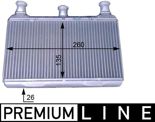 MAHLE AH115000P Kalorifer Radyatoru Premium Line Bmw E60 E63 E64