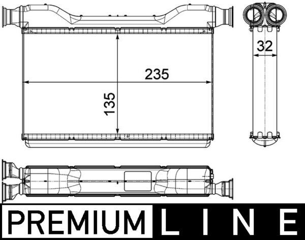 41-1403B Kalorifer Radyatoru Brazing Bmw 5 Serisi (F10) 520d - 520i - 525d - 530d 2010- / 7 Serisi (F01,F02,F03,F04) 730d - 740d - 740i 2009-