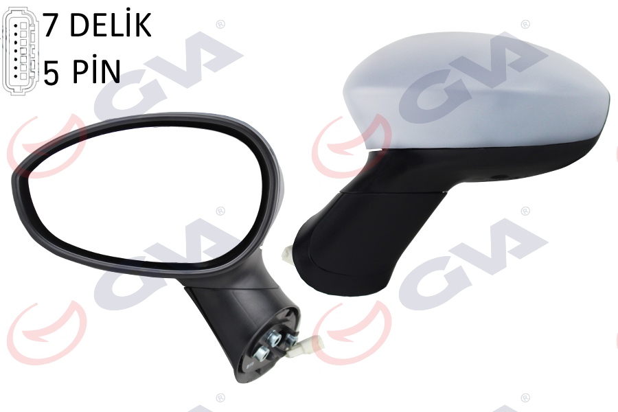 GVA 1028240 Diş Dikiz Aynasi Sol Grande Punto 06>Linea 07> Elektrikli Isitmali Astarli Sensörlü Konveks 5 Fiş Vm-6156ehpl