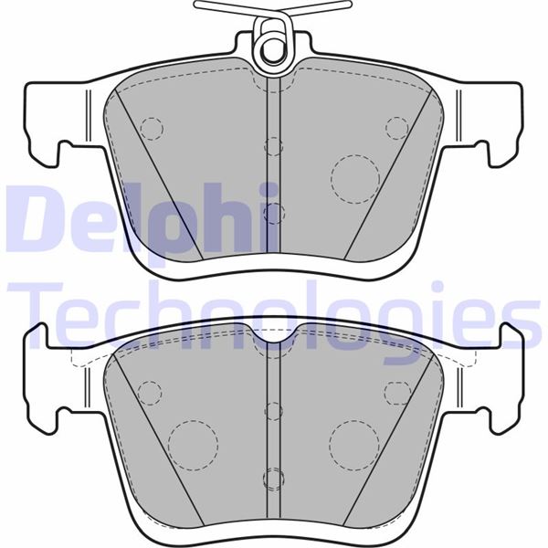 DELPHI LP2490 Arka Balata Vw Golf Vii 2014 > Touran T-Roc 2018 > Audi A3 2014 >2020 Q2 2016 > Tt 2018 > Seat Ateca 2016 > Leon 2014-2020 Skoda Super B 2015 > Karoq 2016 >