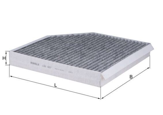MAHLE LAK667 Kabin Filtresi Audi A7 4ga/Gf 3.0 Tfsi 299hp 10 >