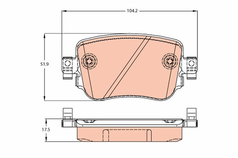 TRW GDB2042 Arka Balata Vw Caddy Iv 1.0tsi-1.2tsi-1.4tsi-1.6tdi-2.0tdi 15 > Audi A1 1.0tfsi-1.2tfsi-1.4tfsi 10 >