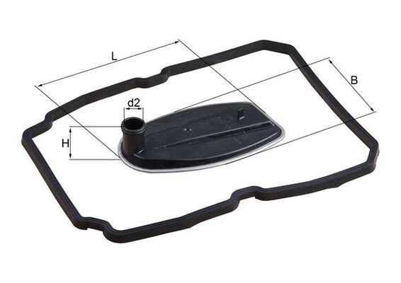 MAHLE HX81D Otomatik Sanziman Yagi Filtre Seti Mercedes W202 W203 W204 W210 W211 W212 W140 W220 R230 R171 W639