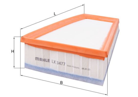 MAHLE LX3477 Hava Filtresi Mercedes M270 X156 W176 W246 C117 X117