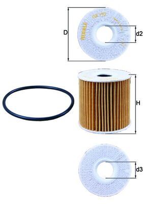 BOS-1457429284 Filtre Yag-(Nissan  D23 Skystar 03/11  Yd25 /Xtrail 01/07  2.2 Dci   )  (Elaman Tip)