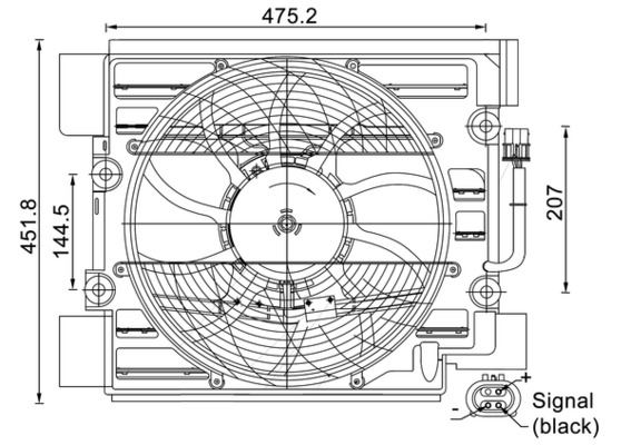 25-1404 Fan Motoru Davlumbazli Tekli (3 Fisli) Bmw 5 Serisi (E39) 520 I - 523 I - 525 I - 525 Tds - 528 I - 530 D - 530 I - 540 I Ac+ 1998-2003