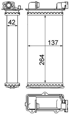 MAHLE AH94000S Kalorifer Radyatoru Bmw E30 83>94