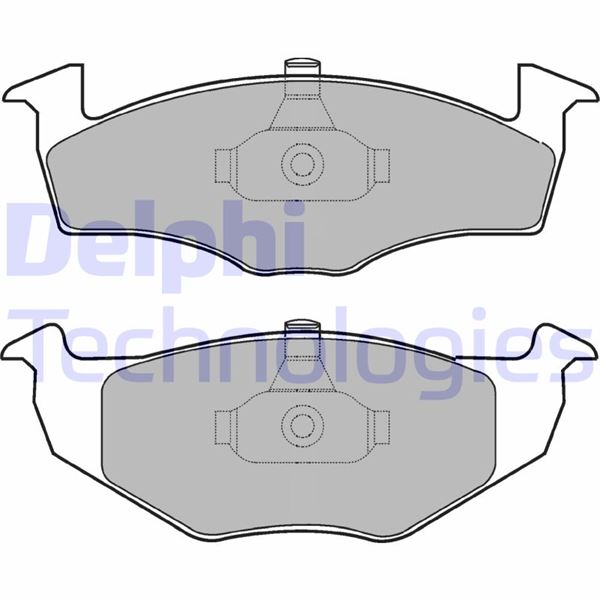 DELPHI LP1601 Ön Balata Polo 95-01 Fabia 02-14 Cordoba 98-05 Gdb1274 17.30 Mm