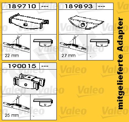 VALEO 132000 Silecek Swf X1 1000 Mm Ren R312-Kaasbohrer Sg215sl/ Sg 219