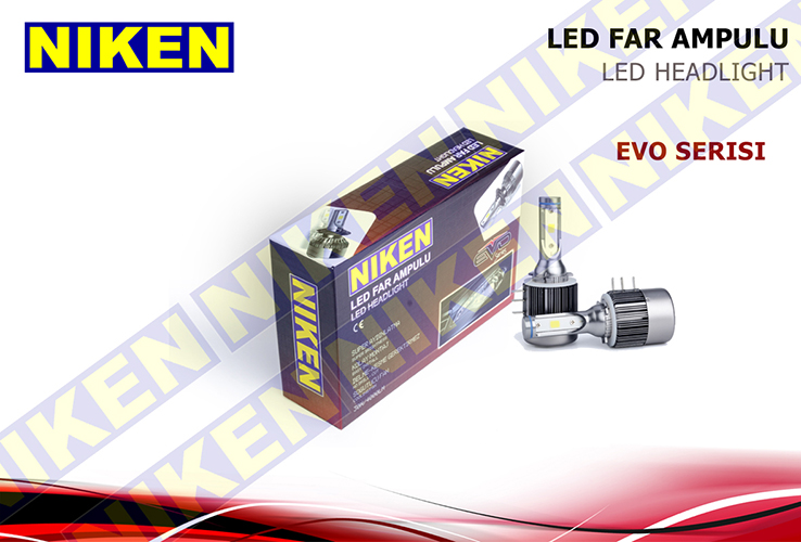 NIKEN 0120020701 Ampül 12v H15 Led Xenon Set Evo Serisi