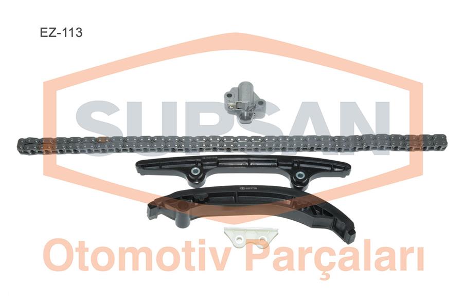 SUPSAN EZ-113 Eksantrik Zincir Seti Komple Boxer Iii Jumper Iii 22dt Puma 2.2hdi 16v 130hp 140hp Transit V347 2.2 Tdci 06>14 Custom V362 11>16 2.2 Tdci Ducato 2.2hdi 06>