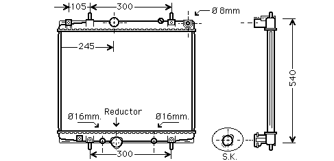 KALE.0138011AB Motor Su Radyatörü Fiorino 1.3 63034426
