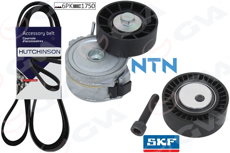 GVA 59A4331 Alternatör Gergi Kiti Kütüklü Partner-Berlingo-Jumpy-C5-Xantia-Xsara-Ulysse-P206-P406 K026pk1750