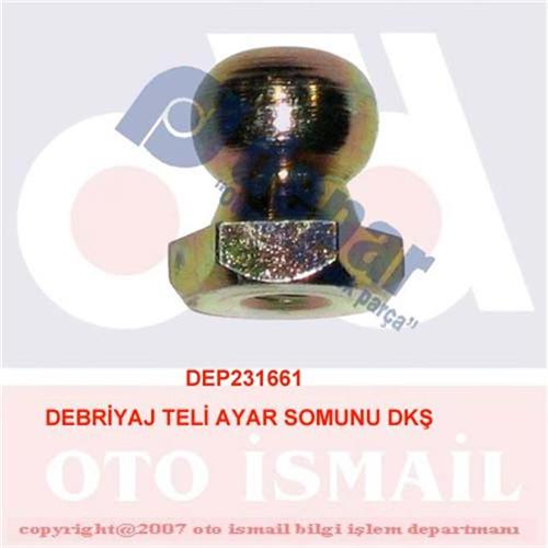 DEPAR 1661 Debriyaj Teli Ayar Somunu Dkş