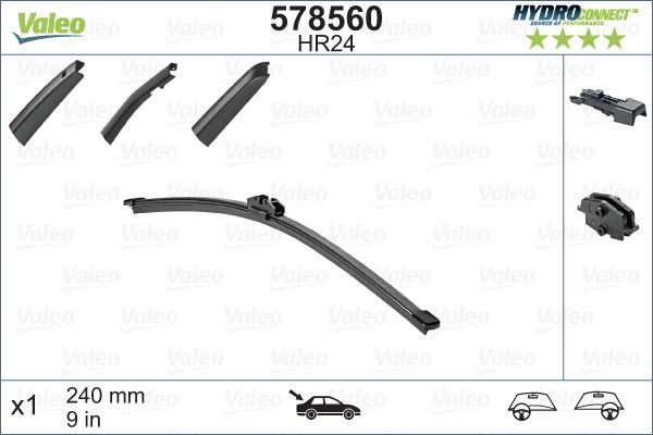 BCH 3397006864 Silecek Süpürgesi Arka 230 Mm W176
