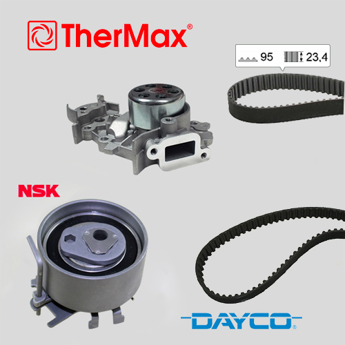 THERMAX T15.210 Devirdaimli Eksantrik Gergi Kiti 095x234 Renault Clio Ii 98>05 Clio Iii 05>12 Clio Iv 12>19 Kangoo 01> Twingo 01> Modus 04> Logan Ii 08> Sandero 08> 1.2 D4f